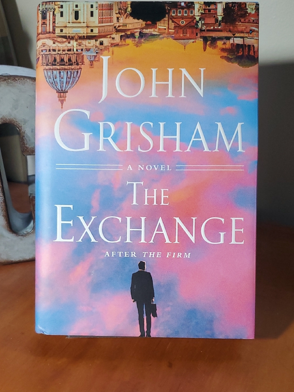 John Grisham "The Exchange" Hardcover Novel - Pink & Blue Cover